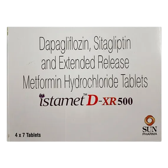 istamet d xr 500mg tablet 7's